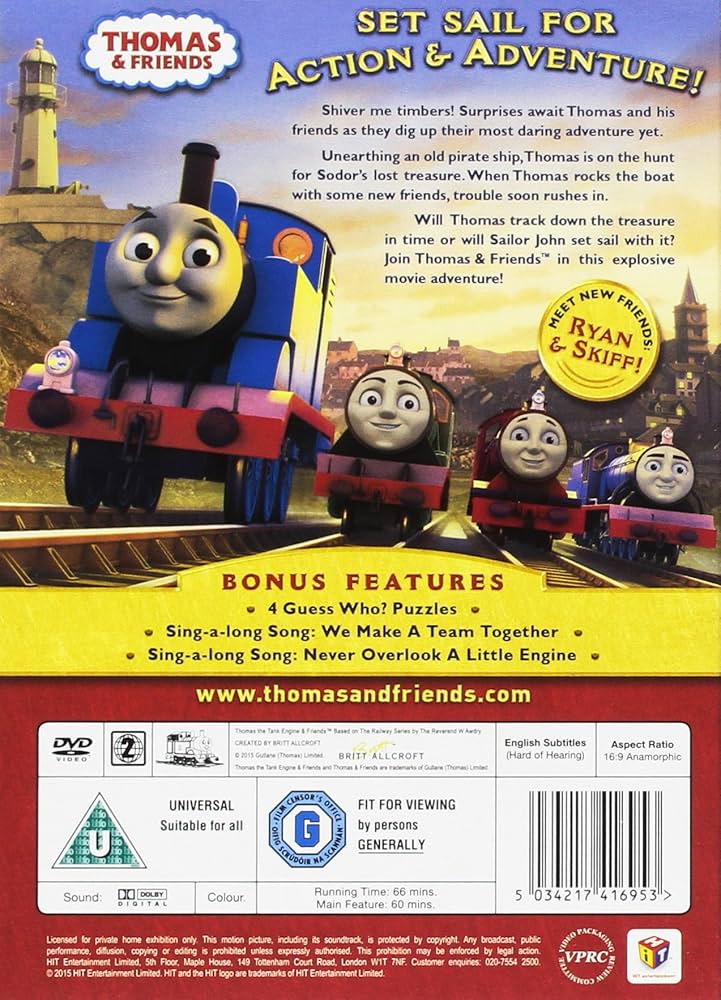 きかんしゃトーマス Thomas and Friends Sodor&#39;s Legend of Lost Treasure Movie   NON-USA Format   PAL   Region 4 Import Australia David Stoten Amazon.com: Thomas & Friends: Sodor's Legend of the Lost